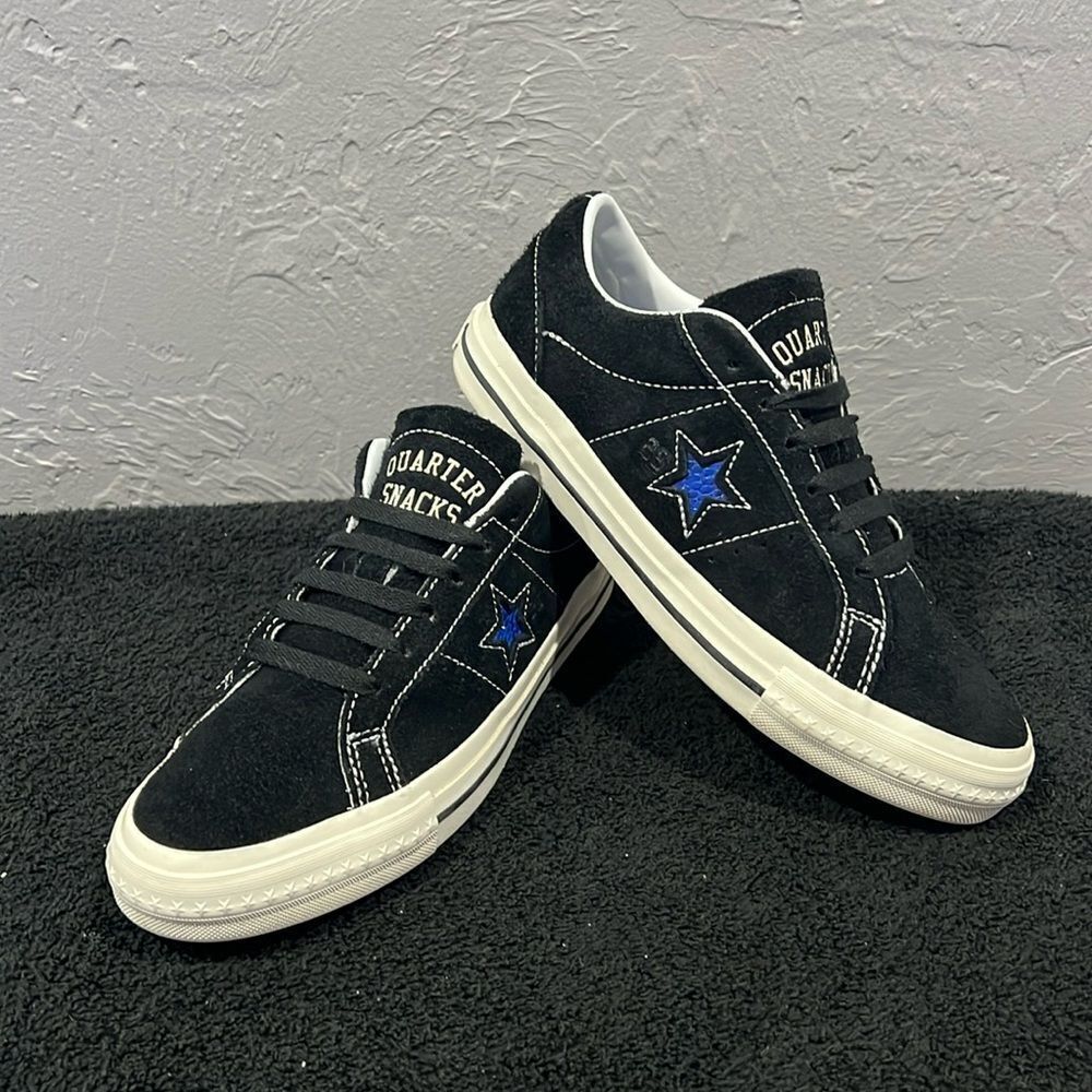 🔥🔥 Converse CONS X Quartersnacks One Star Pro Sneakers Black Size 6.5 - PERFEC